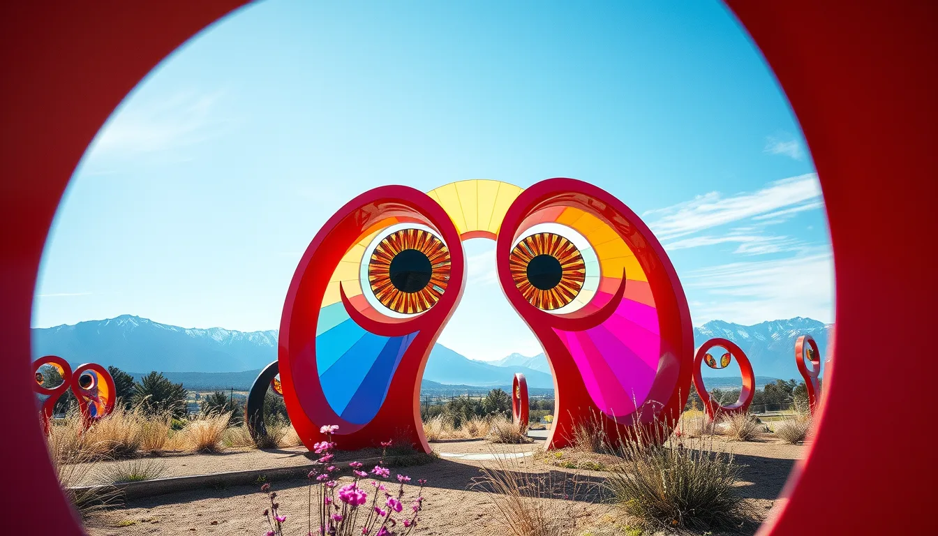 Sculpture for: Your eyes / Fill my own / The world in an iris / A world of hues