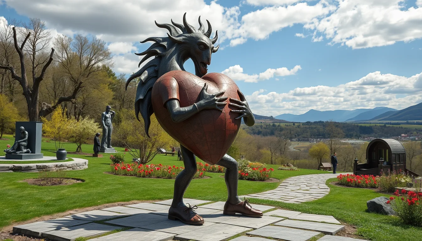 Sculpture for: I box my heart in compassion