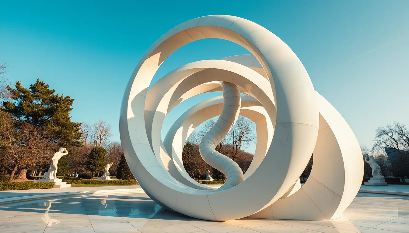 Sculpture for: And him there / Spiralling around us