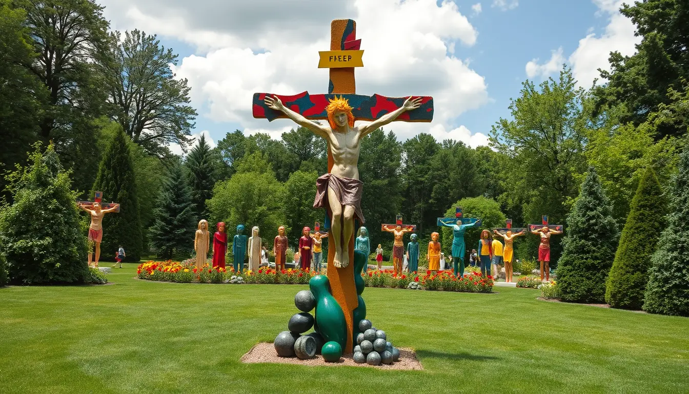 Sculpture for: Now / While / The world has me nailed to a cross