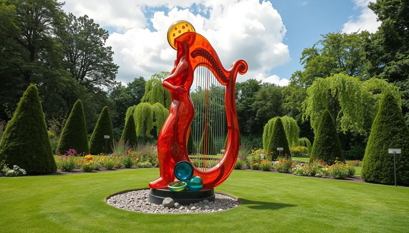 Sculpture for: Be there at the gate / And defy Fortune its worst intention / Silencing its harp