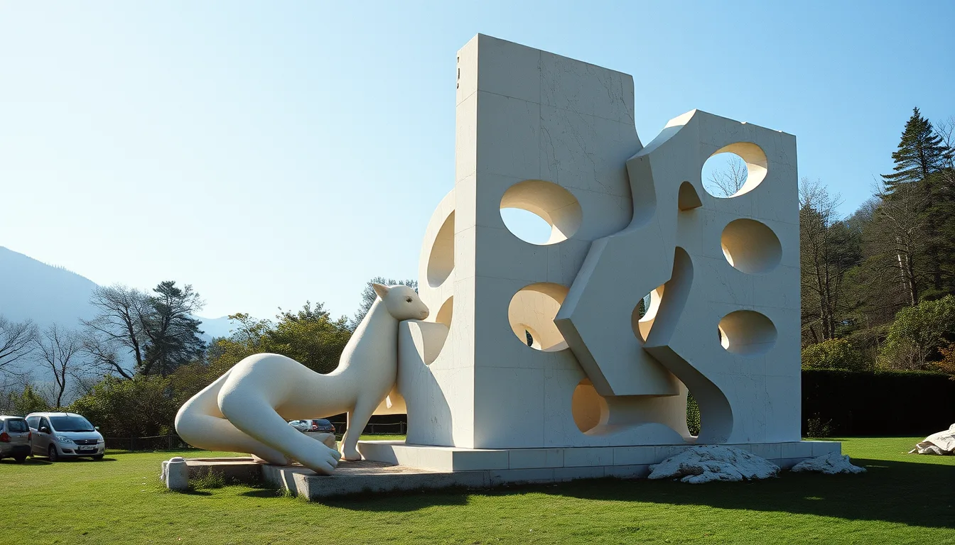 Sculpture for: But certain / That good is made better by evil