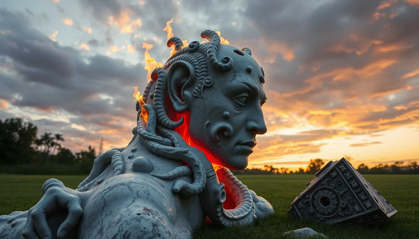 Sculpture for: Emerging from the flames of Time / To pull me