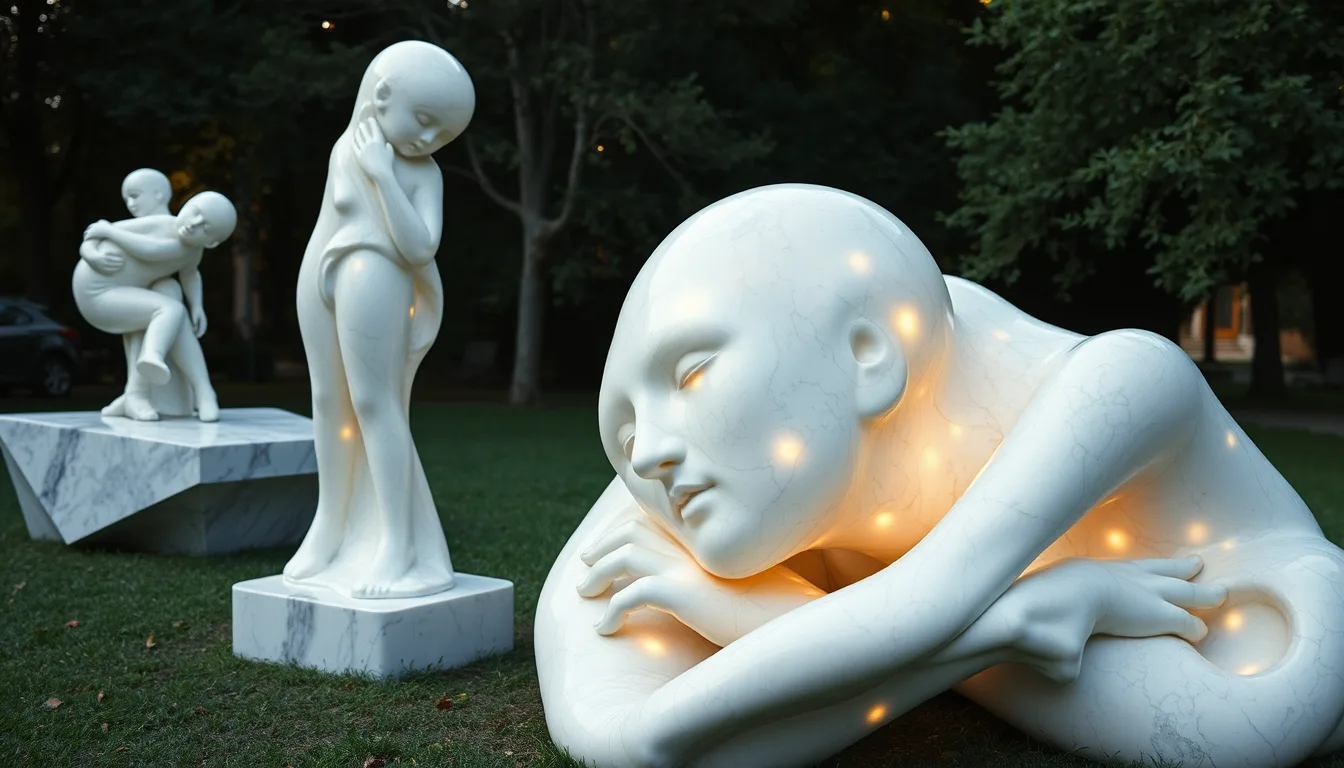 Sculpture for: So many nights with pain / Quaking from the deepest point