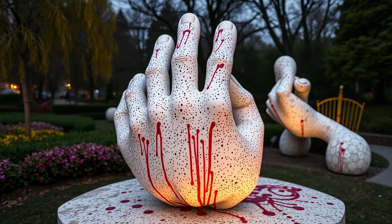 Sculpture for: Stained / But mostly be-spattered