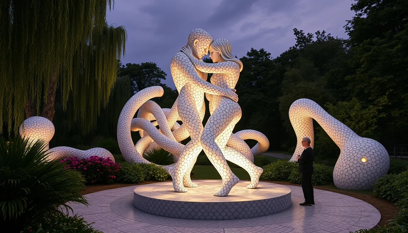 Sculpture for: Having you / Seeking some other height / There is no other flavor to taste