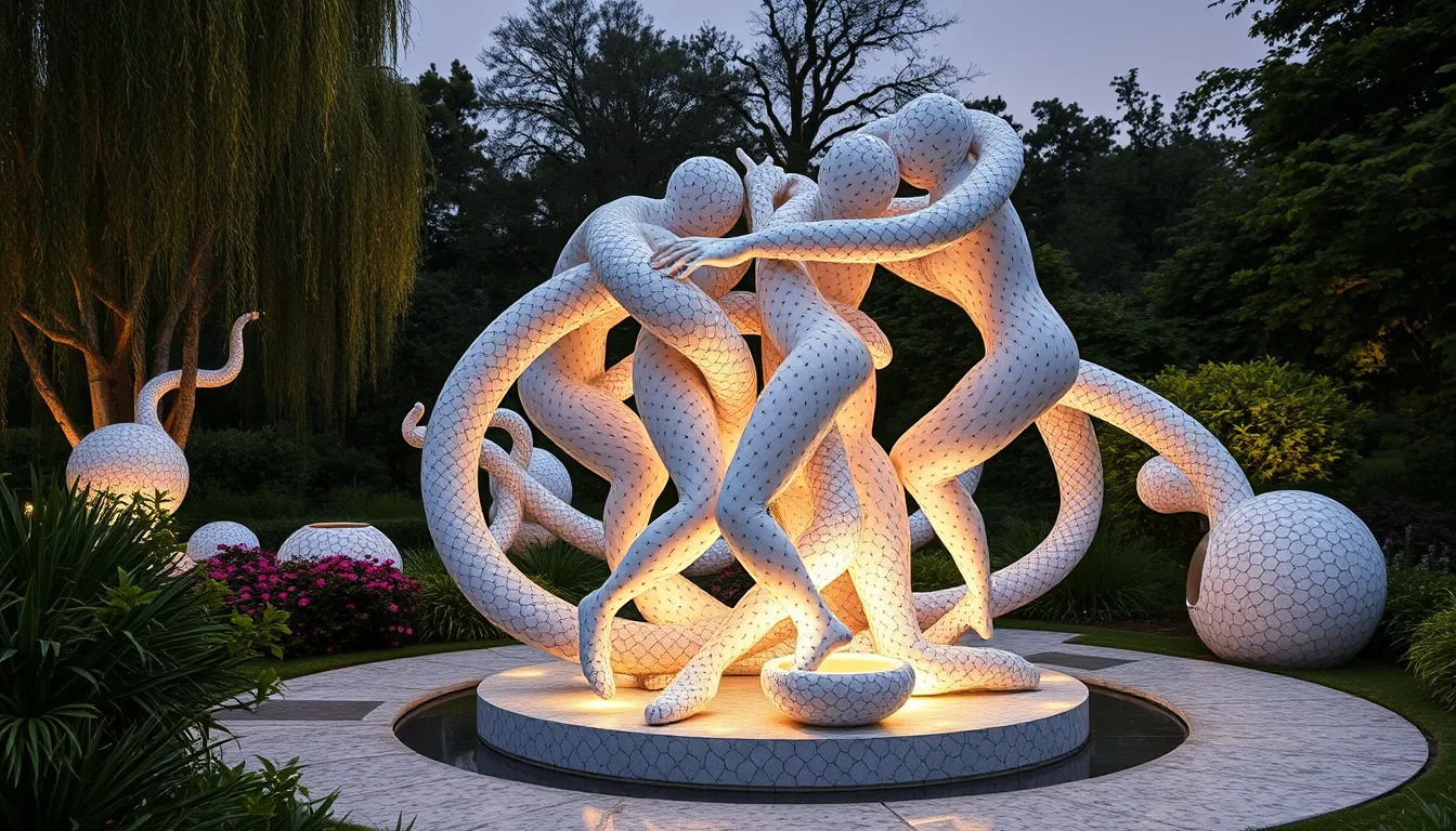 Sculpture for: I'd have been oblivious / To any world that realized them